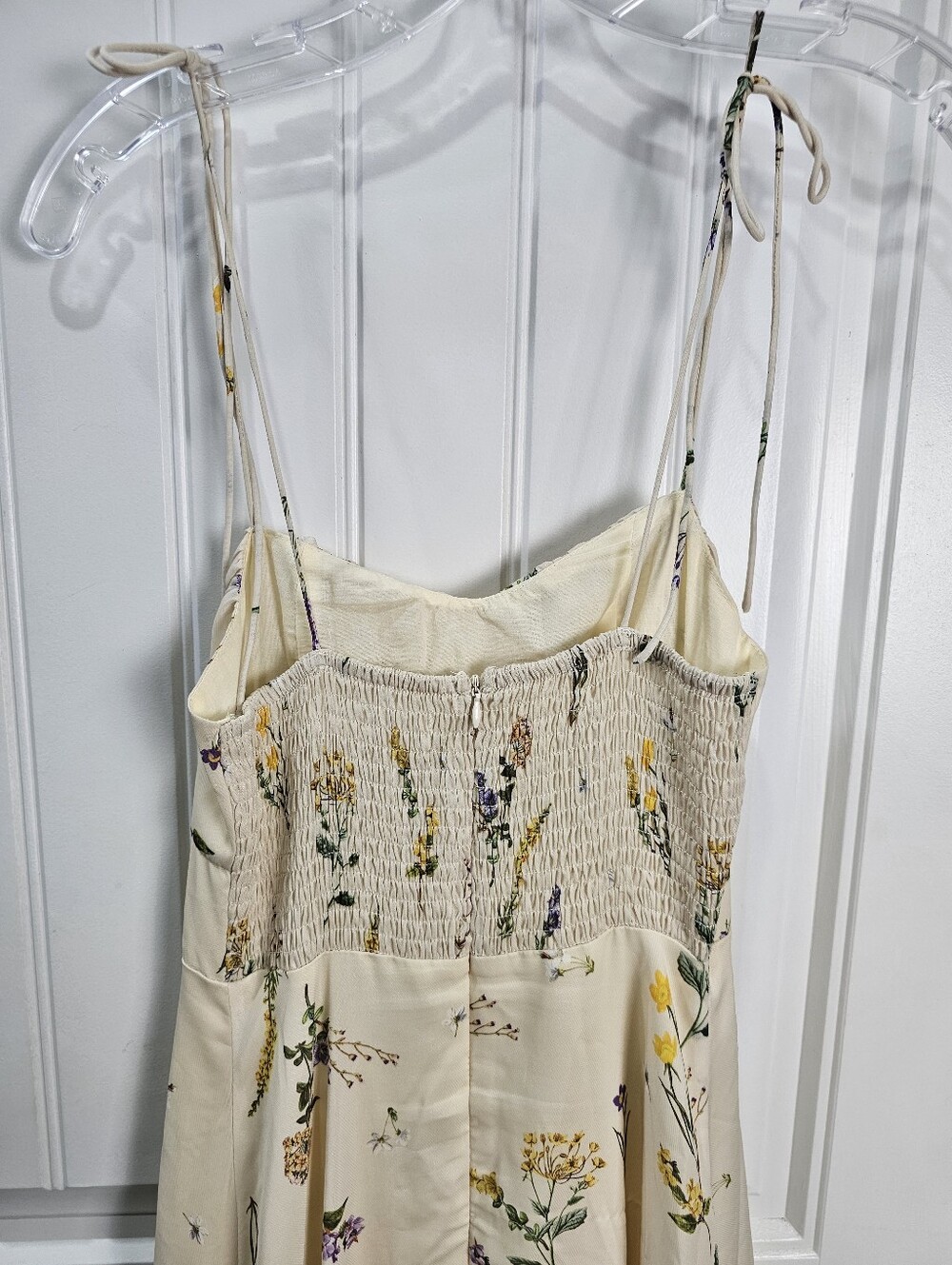 Showpo MONACO SWEETHEART MIDI DRESS IN BOTANICAL FLORAL Cream size 2 - Picture 9 of 11